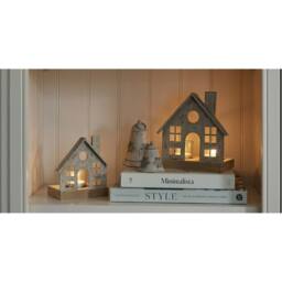 Lemon Pavilion Furniture and Decor Rustic Hanging Bell Bauble with Snowflake - Metal - L6xW6xH6 cm White - thumbnail 3