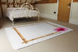Benjamin Tate Design Bamboo Border Designer Rug in Natural - Size: Large - thumbnail 3