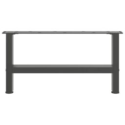 Berkfield Home Coffee Table Legs Anthracite 2 pcs 60x(30-31) cm Steel in Black - thumbnail 5
