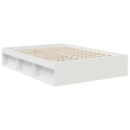 Berkfield Home Bed Frame with Headboard White 140 x 190 cm Solid Pine Wood - thumbnail 5