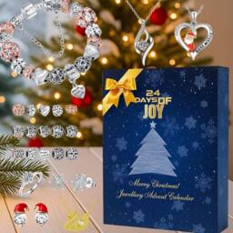 Lovii Women's 24 Days of Joy - Luxury Jewellery Advent Calendar 2025 in Navy - Size: 100 cm x 100 cm - thumbnail 2