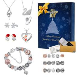 Lovii Women's 24 Days of Joy - Luxury Jewellery Advent Calendar 2025 in Navy - Size: 100 cm x 100 cm - thumbnail 1