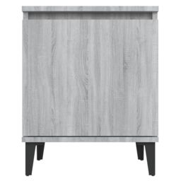 Berkfield Home Bed Cabinet with Metal Legs Grey Sonoma 40x30x50 cm - Size: 40 x 30 x 50 cm - thumbnail 6