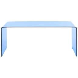 Wyld and Coco Vogui Tempered Blue Glass Coffee Table - 100 x 50 cm - thumbnail 3