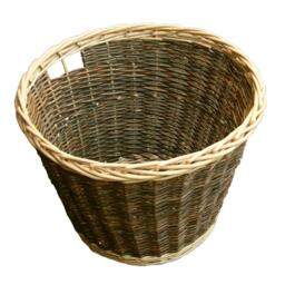 Wicker Round Rustic Log Basket