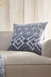 Appletree 'Sakari' Super Soft Filled Cushion in Blue - Size: 43 cm x 43 cm - thumbnail 1