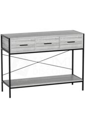 Home Discount Vida Designs Brooklyn 3 Drawer Console Table Storage Organizer 740 x 1000 x 340 mm in Grey - thumbnail 6