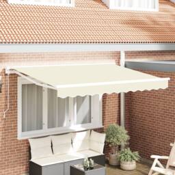 Berkfield Home Retractable Awning Cream 300x200 cm Aluminium & Polyester