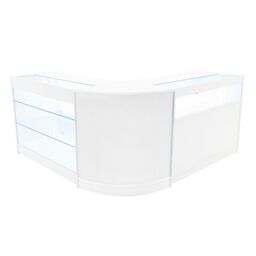 Monstershop Triton LED Shop Counter Set K1200, B1200 & CM60 - White - thumbnail 1