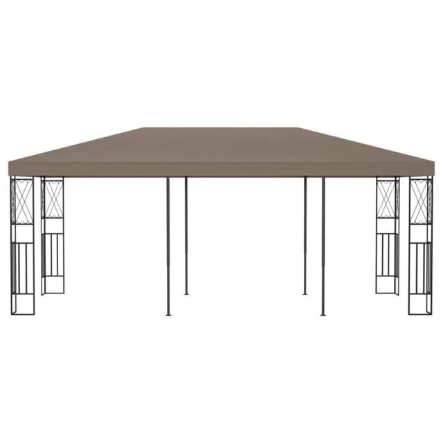 Berkfield Home Gazebo 6x3 m Taupe Fabric in Beige - image 1
