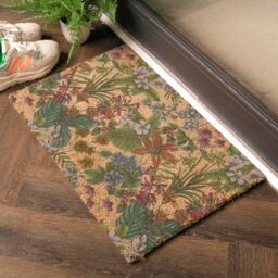 Artsy Mats Language of Flowers x Celia Battaini Doormat (60 x 40cm) in Brown - Size: 40 cm x 60 cm - thumbnail 2