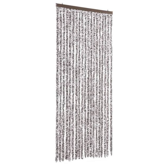 Berkfield Home Insect Curtain Brown & Beige 56x200 cm Chenille - image 1