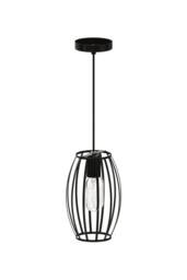 Living and Home Single-Light Black Iron Pendant Light - thumbnail 3