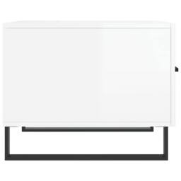Berkfield Home Coffee Tables 2pcs High Gloss White 50x50x40 cm Engineered Wood - Size: 50 x 50 x 40 cm - thumbnail 8