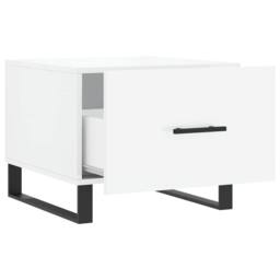Berkfield Home Coffee Tables 2pcs High Gloss White 50x50x40 cm Engineered Wood - Size: 50 x 50 x 40 cm - thumbnail 7