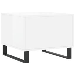 Berkfield Home Coffee Tables 2pcs High Gloss White 50x50x40 cm Engineered Wood - Size: 50 x 50 x 40 cm - thumbnail 9