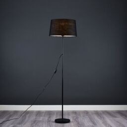 ValueLights Charlie Modern Stem Black Floor Lamp - thumbnail 3