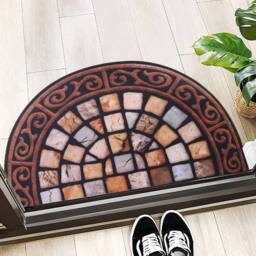 EONLION 5PCS Outdoor Door Mat Slate in Brown - Size: 100 cm x 100 cm - thumbnail 6