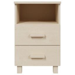 Berkfield Home Bedside Cabinets HAMAR 2 pcs Honey Brown 40x35x62 cm Solid Wood - Size: 40 x 35 x 62 cm - thumbnail 4