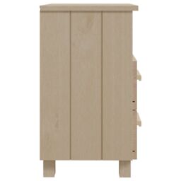 Berkfield Home Bedside Cabinets HAMAR 2 pcs Honey Brown 40x35x62 cm Solid Wood - Size: 40 x 35 x 62 cm - thumbnail 5
