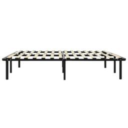Berkfield Home Classic Bed Frame Black Metal 120x200 cm - Size: Small Double - thumbnail 4