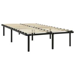 Berkfield Home Classic Bed Frame Black Metal 120x200 cm - Size: Small Double - thumbnail 3