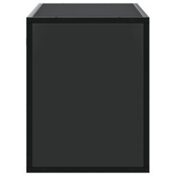 Berkfield Home TV Cabinet Black 100x31x39.5 cm Engineered Wood & Metal - thumbnail 5