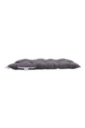 Living and Home Ruffled Tufted Princess-Style Bed Backrest Pillow in Dark Grey - Size: 50 cm x 100 cm - thumbnail 5