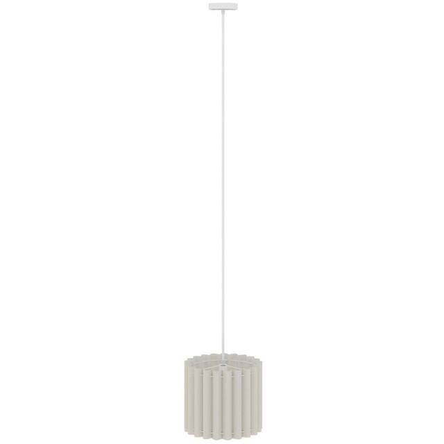 Havendro Linen Pendant Light, E27 Lampshade for Living Room, Bedroom, White - image 1
