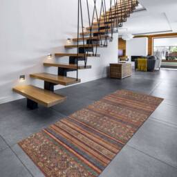 THE RUGS Zahra Washable Persian Classic Rug - Soft Durable Polyester Pile in Red - Size: 120 cm x 170 cm - thumbnail 4