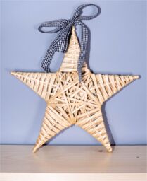 Netagon Natural Wicker Christmas Star in Light Beige - thumbnail 7