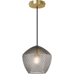 Nordlux Vintage Indoor Pendant Light Brass Glass E27 Retro - Mains Powered, IP20 in Gold - thumbnail 2