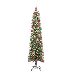 Berkfield Home Artificial Christmas Tree with Stand Green 50.5 x 50.5 x 180 cm - thumbnail 3