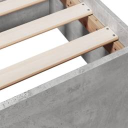 Berkfield Home Bed Frame Frame w/Drawers 135x190 cm Double Solid Wood Pine in Grey - Size: Small Single - thumbnail 9