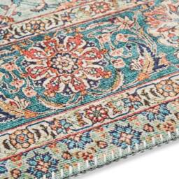 THE RUGS Keshan Maschad Rug & Runner Oriental Style Polyester 5mm Pile Rug in Green - Size: 160 cm x 270 cm - thumbnail 2