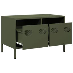 Berkfield Home TV Cabinet Olive Green 68x39x43.5 cm Cold-rolled Steel - thumbnail 5