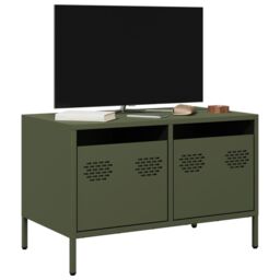 Berkfield Home TV Cabinet Olive Green 68x39x43.5 cm Cold-rolled Steel