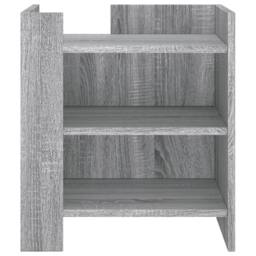 Berkfield Home Decorative Bedside Cabinet Grey Sonoma 45x50x50 cm Engineered Wood - Size: 45 x 50 x 50 cm - thumbnail 4