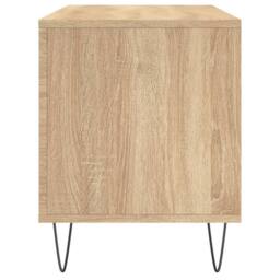 Berkfield Home Record Cabinet Sonoma Oak 100x38x48 cm Engineered Wood in Tan - Size: 100 x 38 x 48 cm - thumbnail 5