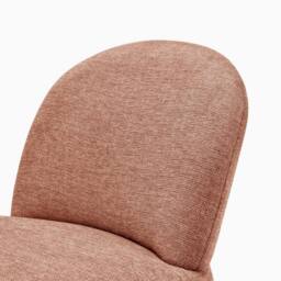 FurnitureboxUK Minnie Fabric Accent Chair in Terracotta - thumbnail 6