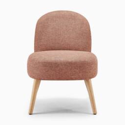 FurnitureboxUK Minnie Fabric Accent Chair in Terracotta - thumbnail 4