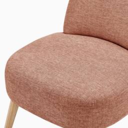 FurnitureboxUK Minnie Fabric Accent Chair in Terracotta - thumbnail 7