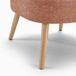 FurnitureboxUK Minnie Fabric Accent Chair in Terracotta - thumbnail 8