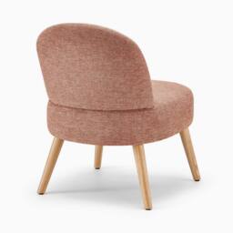 FurnitureboxUK Minnie Fabric Accent Chair in Terracotta - thumbnail 5