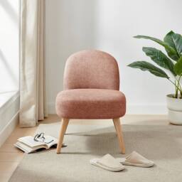 FurnitureboxUK Minnie Fabric Accent Chair in Terracotta - thumbnail 2