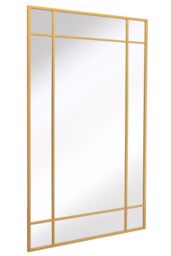 "MirrorOutlet Gold Contemporary Wall & Leaner Mirror 79"" X 47"" (200 x 120CM) - Size: 1 Pack" - thumbnail 4