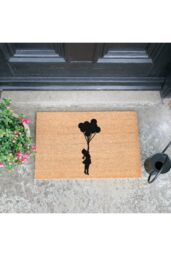 Artsy Mats Flying Balloon Doormat - Regular 60x40cm in Black - Size: 40 cm x 60 cm - thumbnail 3