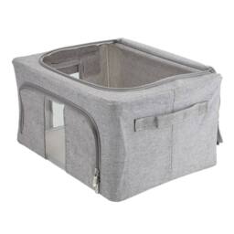 EONLION 24L Storage Box for Clothes in Grey - Size: 500mm - thumbnail 4