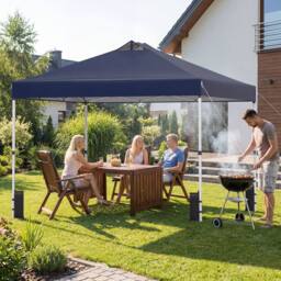 Costway 300 x 300 cm Pop up Canopy Tent 1 Person Easy Setup Gazebo Shelter in Blue - thumbnail 9