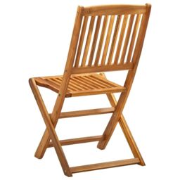 Berkfield Home Folding Outdoor Chairs 2 pcs Solid Acacia Wood in Brown - thumbnail 5